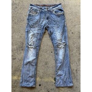 Rock Revival Men's Straight Exclusive Eben Boot Jean Size 32